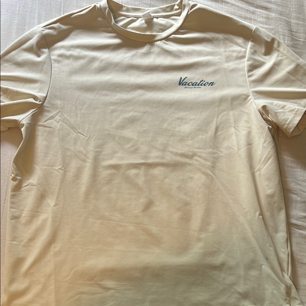 Aritzia Cream Short Sleeve Tee Minimalist Design